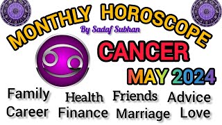 Cancer May 2024 Monthly Horoscope In Urdu | Sadaf Subhan