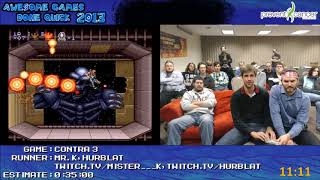 Contra III: The Alien Wars (2P1C Hard) by Hurblat, MisterK in 33:09 - AGDQ 2013