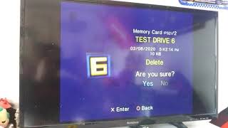 Test Drive 6 PS1 Save Icon is Deleted