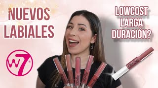 Novedad LOWCOST - Labiales Larga duración FULL TIME W7! Pruebo TODOS y comprobamos su duración!