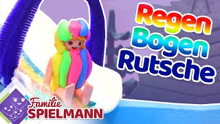 Die REGENBOGENRUTSCHE 🌈 - Playmobil Aquapark Wasserrutschen Film