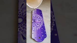 Love this Process🟣🧡 #mandala #bookmark #satisfying