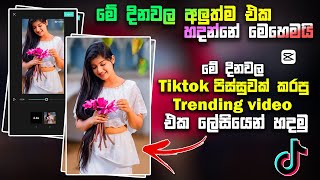 New Tiktok Trending Video Editing | Capcut Trending Video Editing Sinhala | New Trend 2023 | Capcut