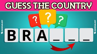 Can You Guess The Country From Its First 3 Letters? Guess the Country Quiz, Easy Quiz,...