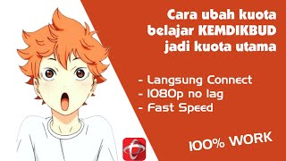 Cara ubah kuota belajar KEMDIKBUD telkomsel jadi kuota utama