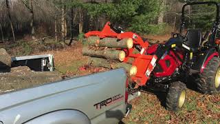 A custom tractor & grapple solution for clearing brush