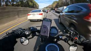 Honda Rebel 500 | Heavy traffic