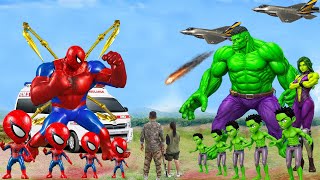 Rescue SUPERHERO All Family HULK & Family SPIDERMAN, SUPER-GIRL: Back from the Dead SECRET - FUNNY