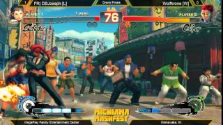 Wolfkrone vs FR|DBJoseph - Michiana Mashfest Grand Finals Street Fighter 4