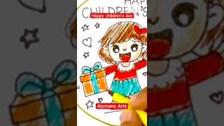 Children’s day poster #childrensday #poster #easydrawing #shorts #ytshorts #cutegirl #drawing #viral