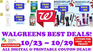 WALGREENS BEST DEALS 10/23-10/29 CHEAP, FREE, & MONEYMAKERS #walgreens #walgreensdealsthisweek