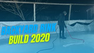 Shields Family Backyard Rink build 2020 in Brandon Mb