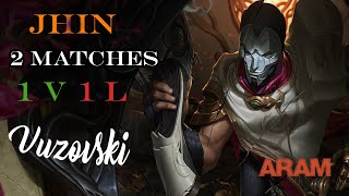 Vuzovski - Jhin Highlights of 2 games (A Victory and a Loss)