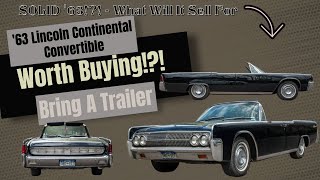 1963 Lincoln Continental Convertible - LIVE Auction BaT