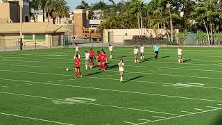 Westland Hialeah girls soccer team scores against Jackson High (1/31/23) @ Milander Park