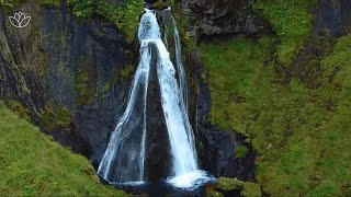 Majestic Waterfall View and Soothing Sound of Flute | Relaxing Flute Sound