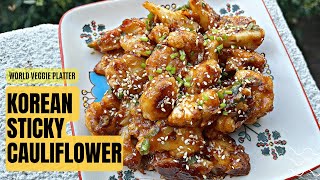 Korean Sticky Cauliflower | Delicious Cauliflower Recipe | korean Style Easy Cauliflower