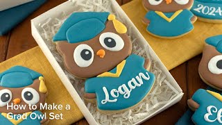 Decorate a Grad Owl Cookie Set | Cookie Decorating with Royal Icing