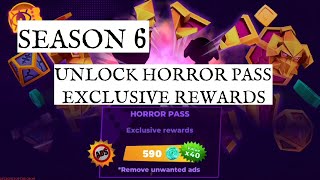 Horror Brawl. Season 6. Unlock Horror Pass. Exclusive Reward.