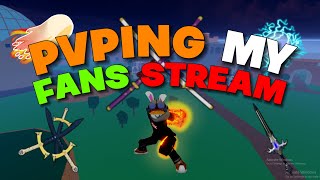 PVPing with Fans! 10K SUBS STREAM!! (Blox Fruits, Second Sea!)