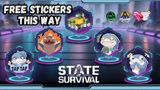 FREE State of Survival Stickers and Biocaps!