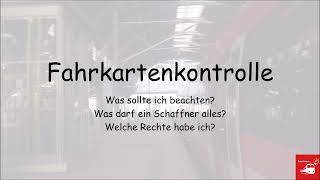 Fahrkartenkontrolle - Das solltest du wissen