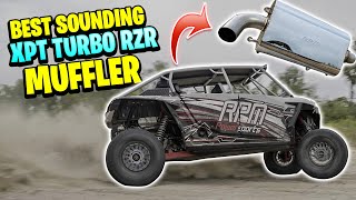 BEST Sounding Turbo RZR XPT Muffler! RPM SxS Sport Muffler!