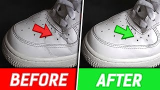 How To Remove Creases Out Of Nike AirForce 1's (REALY!?)