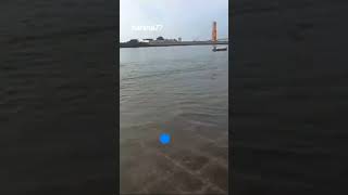 Spiritual Serenity at the Sacred Gomti River in Dwarka"#subscribe #viralvideo #hindupilgrim