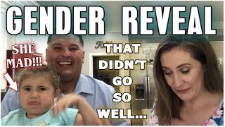 GENDER REVEAL - BABY #2:  NOT THE REACTION I EXPECTED!!!