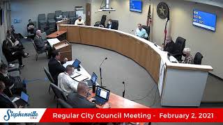 February 2, 2021 - Regular City Council Meeting