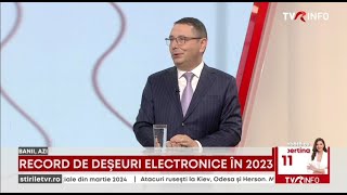 Record de deșeuri electrice și electronice în 2023 (Cristian Pocol LIVE la TVR Info)