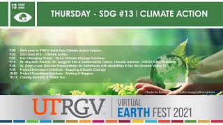 UTRGV Earth Fest 2021 Thursday Session SDG #13 Climate Action