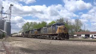 A CSX YN2 AC4400 takes an east Bound CSX Grain Train on the CN Freeport Sub