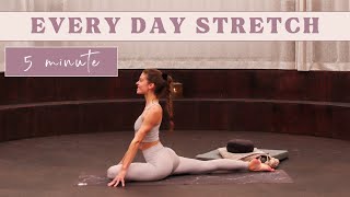 Everyday Stretch After Workout: 5 minute routine *increase flexibility!* [repeat daily]