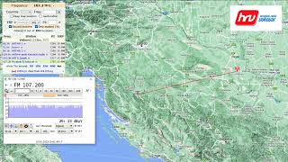 [Tropo] FM DX - HRV Hrvatski Radio Vukovar 107.2 MHz - Prijem signala u Bihaću (BiH) (15.01.2023.)