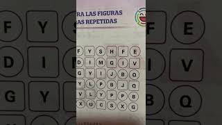 Encuentra las figuras con letras repetidas