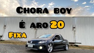 Saveiro Cross Rebaixada + aro 20 e Fixa