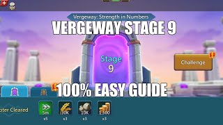 Lords mobile Vergeway Stage 9|Vergeway Strength In Numbers Stage 9 Easiest Guide