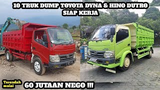 HARGA TRUK DUMP TOYOTA DYNA & HINO DUTRO BEKAS MULAI 60 JUTAAN NEGO || UPDATE TERBARU 2023 ||