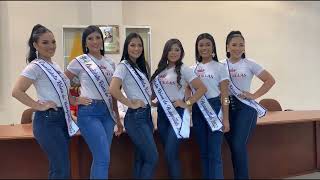 ENTREGA DE BANDAS A LAS SEIS CANDIDATAS A REINA DE HUAQUILLAS 2022