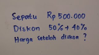 Menghitung Diskon Potongan Harga