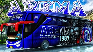 "UPDATE" LIVERY AREMA FC SADEWA SHD MALEO 4.0.3 | MOD BUSSID TERBARU