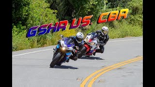 2 Motos | Tandem Ride Up The Snake | Gsxr Vs. Cbr F4i