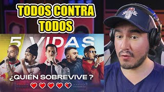 RED BULL 5 VIDAS : CHUTY vs MECHA vs JOTA vs YOIKER vs RAPDER - REACCIÓN EN VIVO (HBD)