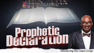 Prophetic declaration