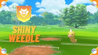 A Wild ✨ Shiny Weedle ✨ Appeared! [Pokemon GO] #shorts