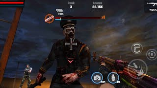 Dead Target Game Play.  Zombie Boss Police Man Kill video