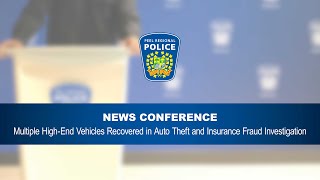 Multiple High-End Vehicles Recovered in Auto Theft and Insurance Fraud Investigation