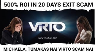 🔥VIRTO CRYPTO TRADING VENTURE ⛔ 500% ROI IN 20 DAYS EXIT PLAN ⛔ Michaela Togonon Ponzi Scheme